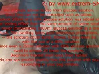 Instruções mov scrotal saline infusion inglês texto longo