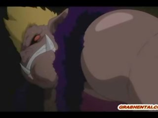 Escravidão hentai bigboobed groupfucked por gueto monsters anime