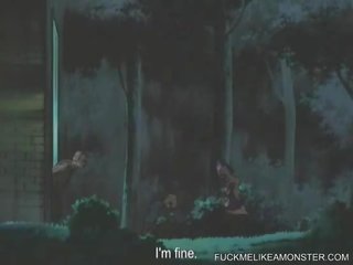 Il più imponente sadomaso scene in un hentai clip
